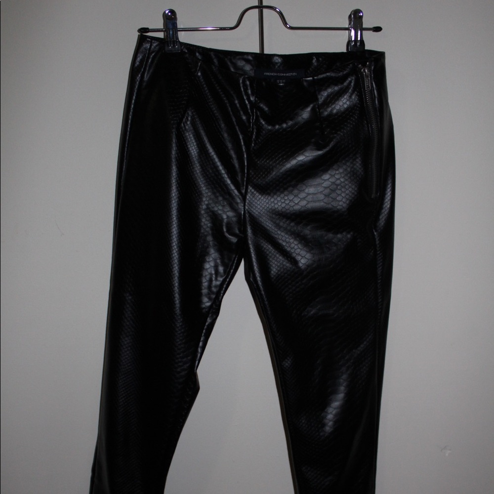 French Connection Leather Leggings